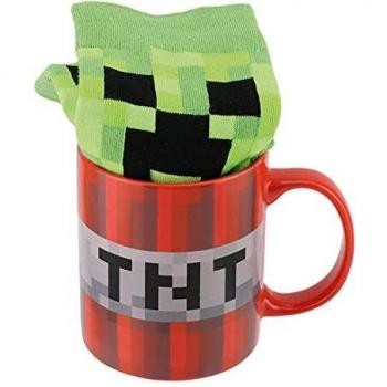 Minecraft Becher und Socken Set