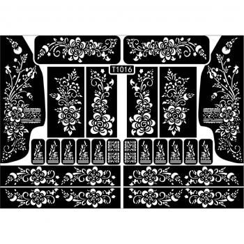 KD22 Mehndi Tattoo Stencil for Body Art