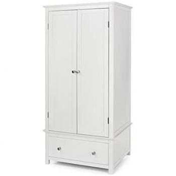 Core Products Core Nairn White 2 Door 1 Drawer Wardrobe