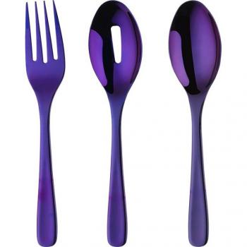 Juego de utensilios de cocina dorados, acero inoxidable 18/8, 3 piezas