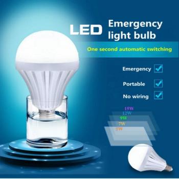 E27 Notfall Licht LED Akku Lampe Tragbar 85-265V Camping
