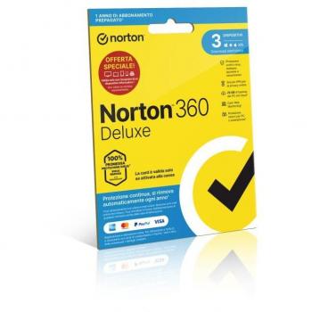Norton 360 deluxe 2022 25gb it 1 user 3 device 12mo