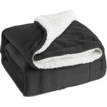 Bedsure Solid Fleece Throw Blanket