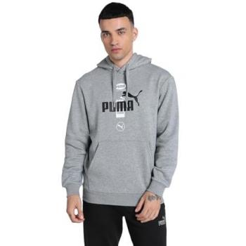 Felpa Puma Power Graphic Uomo L Nero