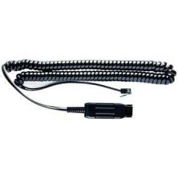 Fil inférieur PLX QD BL‑09+P – connecteur RJ‑9 mâle, 2 m – noir