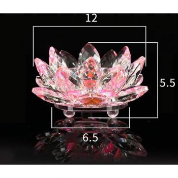 Lampe de Jardin Lotus en Cristal
