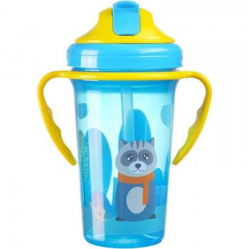 280ML Baby Feeding Bottle with Straw and Handle
