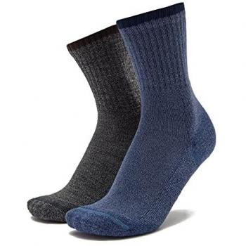 Peter Storm Kids’ Cushioned Sole Socks – Navy, X‑Small (Set of Two)