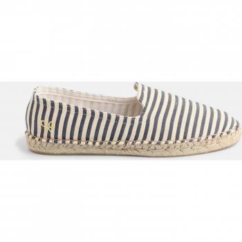 Zapatillas de tela Silbon, modelo clásico náutico, en azul marino para hombre