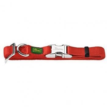 Collier Hunter Vario Basic aluminium refermable L 45-65 cm rouge