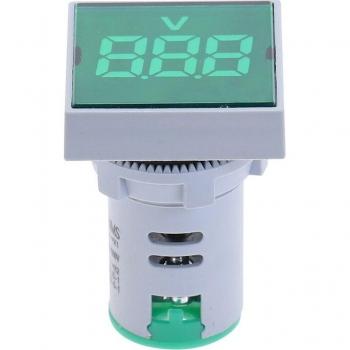 Voltímetro Inteligente de 22 mm – Pantalla Digital y Luz Roja/Amarilla