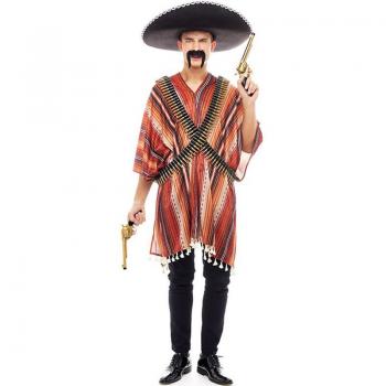 Maschera e Poncho da Pistolero Messicano