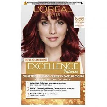 Tinte Permanente Excellence Intense L'Oreal Make Up Excellence Intense Rojo Escarlata Intenso (1 unidad)