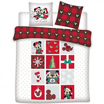 Housse de couette double Mickey et Minnie