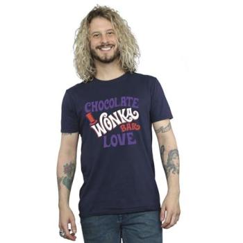 Warner Bros Men's 2XL Navy Love Chocolate Bar Tee