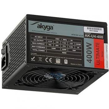 Akyga 400W ATX Netzteil 80+ Bronze mit 12cm Lüfter und 4xSATA Anschluss