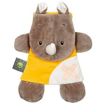 Nattou Kuscheltier mit Gelkissen, Rhinoceros, Buddiezzz, 19 × 2.5 × 25 cm, Braun/Gelb