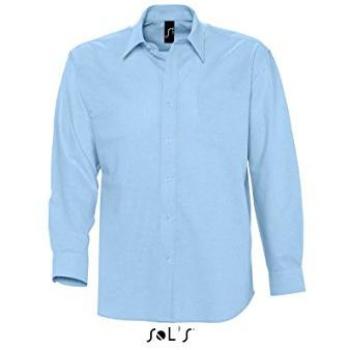 Manica Lunga Camicia Oxford Boston Sols Uomo