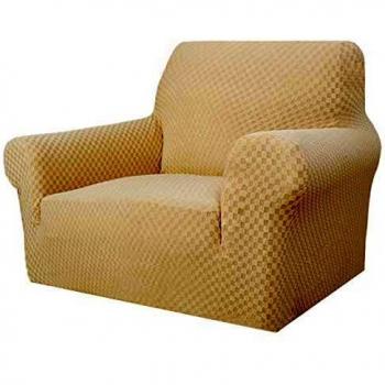 MAXIJIN Stretchable Jacquard Armchair Slipcover, Pet Friendly 1-Piece Elastic Sofa Protector