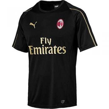 AC Milan Puma Training T-Shirt for Men – Black/Gold (Small)