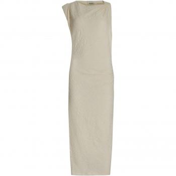 Isabel Marant Women's Ecru Cotton-Blend Dress Size 40