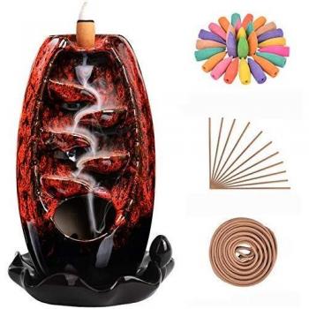 ZenWave Incense Cascade Ceramic Burner for Yoga