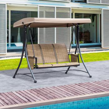 Outsunny 3 Person Outdoor Swing Chair