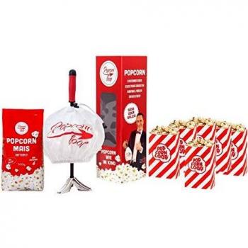 Popcornloop Einstiegspaket: Butterfly‑Mais, 5 Popcorntüten + Heimkino‑Ausrüstung
