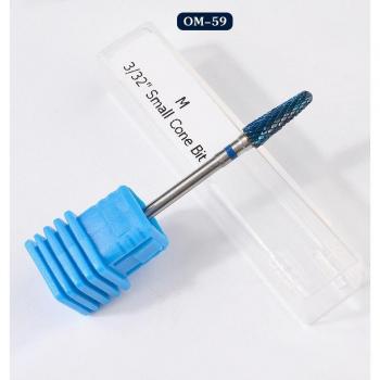 Accessoire de manucure en carbure de tungstène bleu