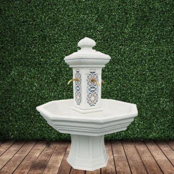 Deneb Delfos Fuente de Jardín 120X155 cm – Estilo Blanco Mural Soul