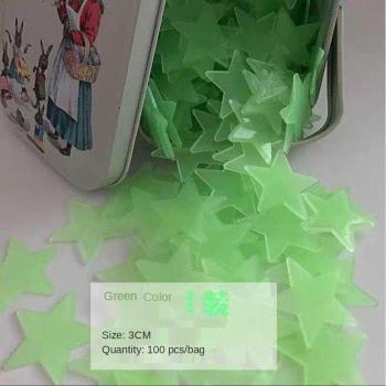 Stickers Muraux Étoiles Brillantes PVC – Set de 100, 3 cm