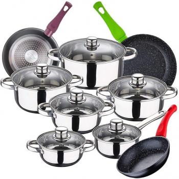 Set da Cucina San Ignacio Acciaio Inox 12 pezzi