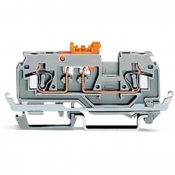 WAGO 280‑869 5 mm PE-Trennklemme – 50 Stück in Grau
