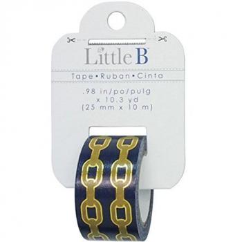 Acrylic Gold Chain Tape 25 mm × 10 m – Multi‑Color