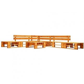 VidaXL Mobili da Giardino in Pallet 6 Pezzi Legno Color Miele