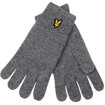 Guanti Lyle & Scott Grigio Taglia Unica A Costine