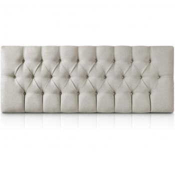 Cabecero Morfeo en Madera y Tela Gris 160x60 cm – Para Camas de 150 cm