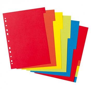 Intercalaires A4 en carton uni 10 touches