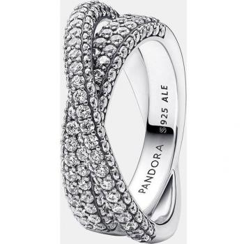 Pandora Anillo Doble Banda en Pavé de Circonitas