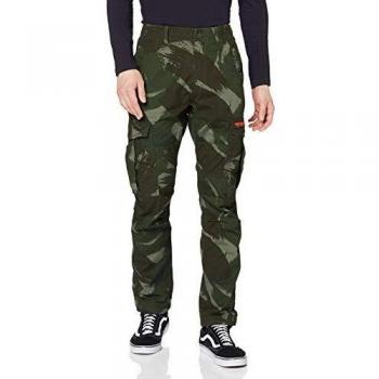 Superdry Pantalon Cargo Parachute Vert Sage Congo Camo 3sx 48