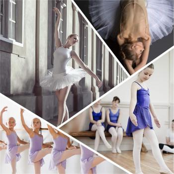 Women & Girls' L-RUN Ballet Shoes in White Canvas and Satin, Size 3 UK