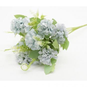 9-Head Faux Lilac Hydrangea Decoration