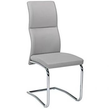 Silla de acero Thelma gris claro 44x58x h104 cm