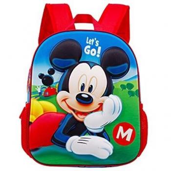 Mochila Pequeña Mickey Mouse Let's Go 3D