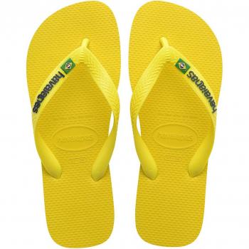 Havaianas Infradito Donna Brasil Logo Neon Giallo