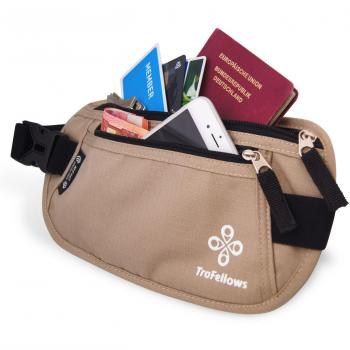 Multifunktionale Reise-Bauchtasche mit RFID-Schutz für Damen und Herren