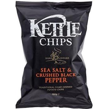 Chips aus dem Kessel: Meersalz & schwarzer Pfeffer, 150 g