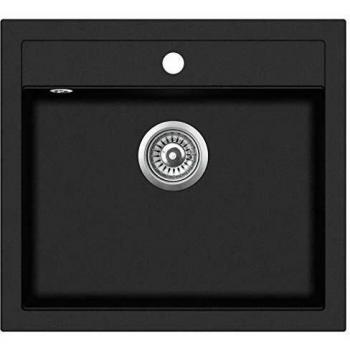 Évier de cuisine en granit, lavabo unique réversible