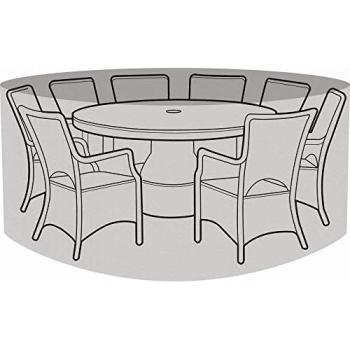 Garland W1404 Weatherproof Round Furniture Cover for 8 Seater Set