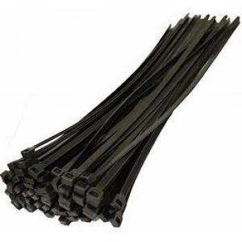 Heavy-Duty Black Cable Ties 200mm (100 Count)